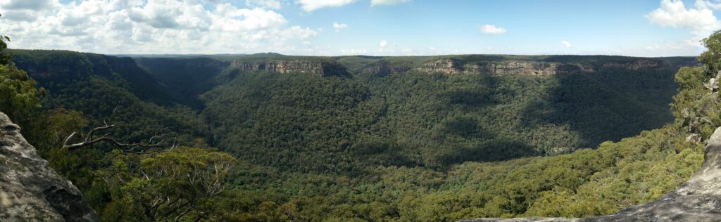View of the valley in Morton National Park