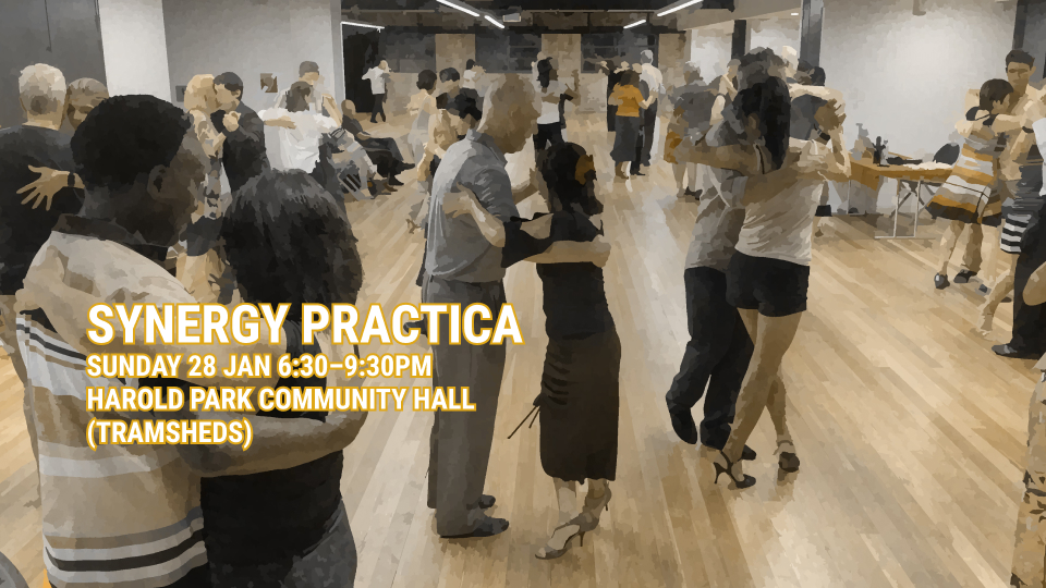 Tango practicas & milongas resume from Sunday 14 January